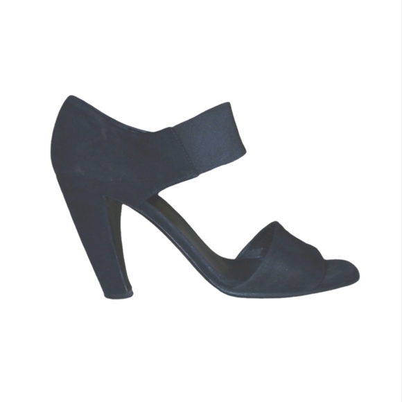 Prada Black Suede Heels Sandals Women's Size 8.5 - Picture 14 of 14